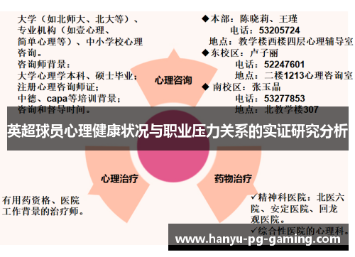 英超球员心理健康状况与职业压力关系的实证研究分析